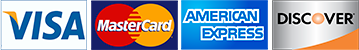 Supported card types: Visa, MasterCard, American Express, Discover