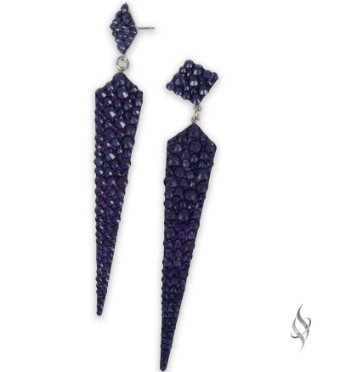 Stefanie Somers Style #Dalton $34 Purple Velvet thumbnail