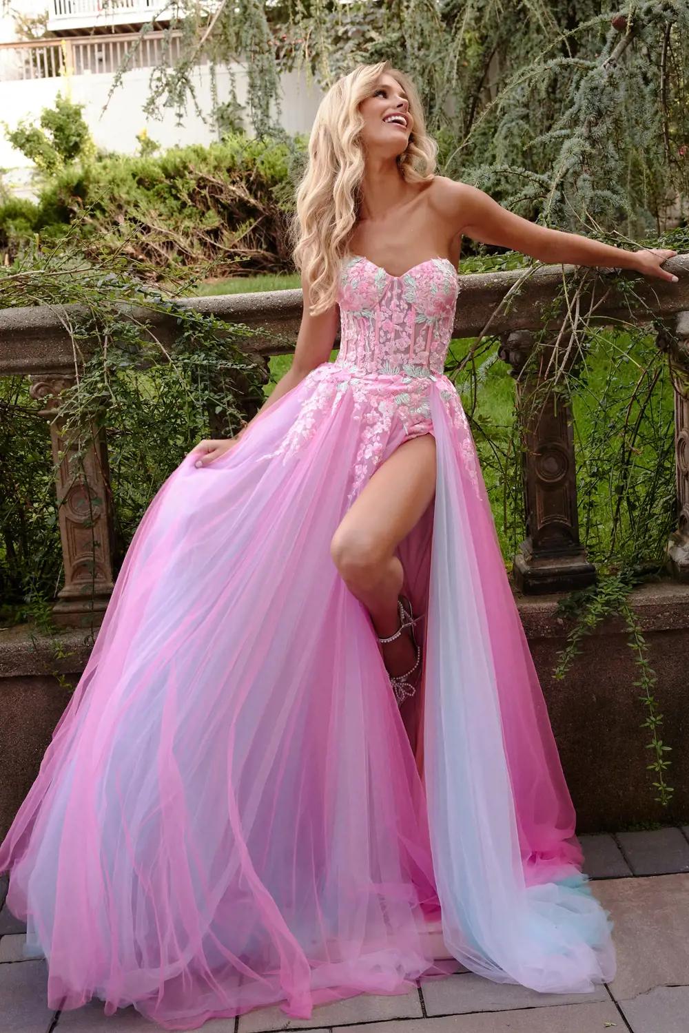 Portia And Scarlett 21208 Strapless Long Prom Dress for $399.99 – The Dress  Outlet