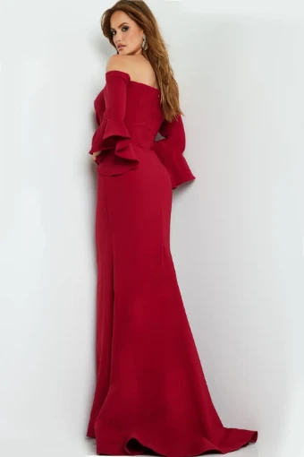 Jovani Style #07065 $1 Cranberry thumbnail