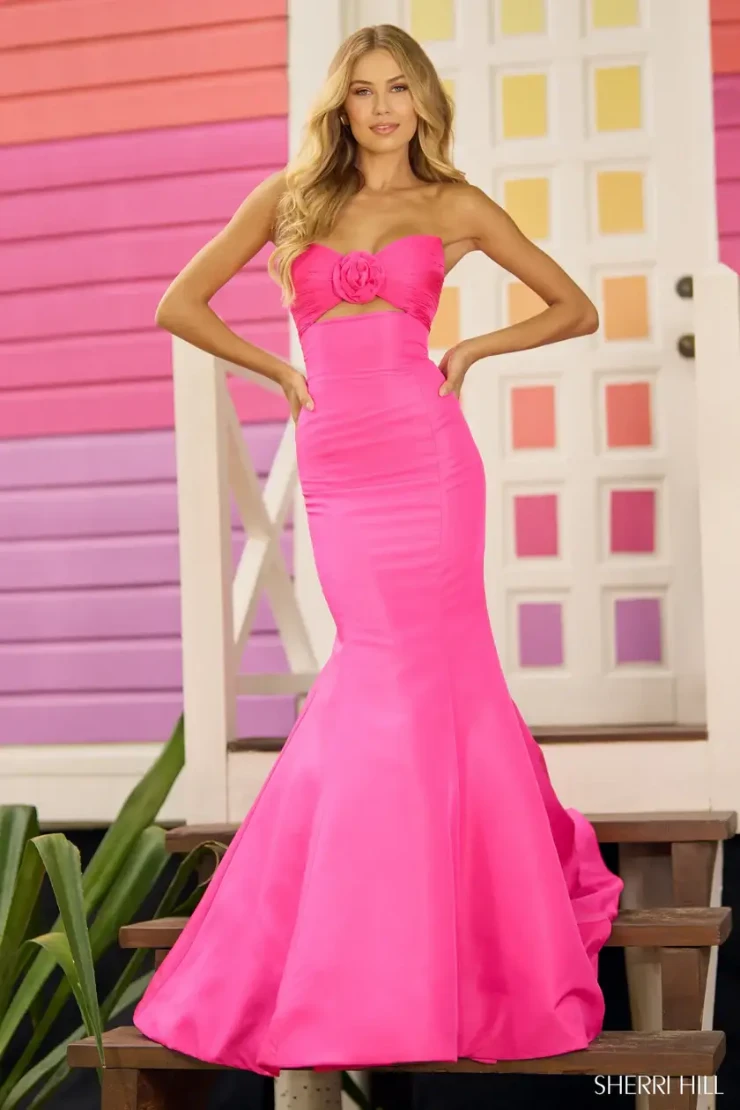 Sherri Hill Style #56058 #0 default Bright Pink picture