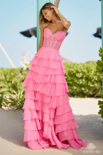 Sherri Hill Style #56162 $0 default Bright Pink thumbnail