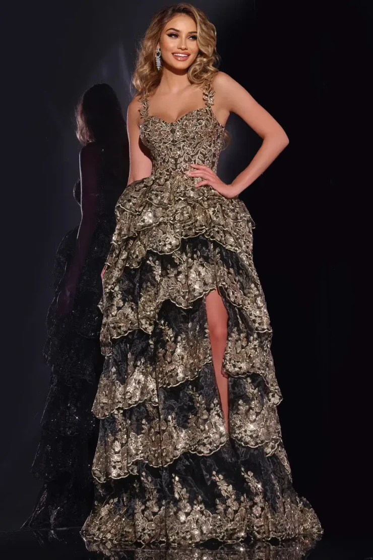 Jovani Style #37630 #0 default Black/Gold picture