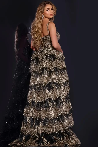 Jovani Style #37630 $3 Black/Gold thumbnail