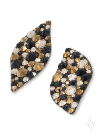 Stefanie Somers Style #Halle $49 Black Gold thumbnail