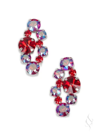 Stefanie Somers Style #Marisa Studs $11 Red Shimmer thumbnail