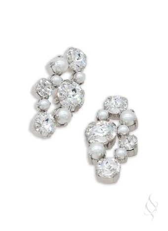 Stefanie Somers Style #Marisa Studs $6 Crystal/Pearl thumbnail