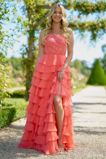 Sherri Hill Style #56866 $2 Coral thumbnail