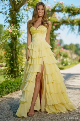 Sherri Hill Style #56911 $0 default Yellow thumbnail