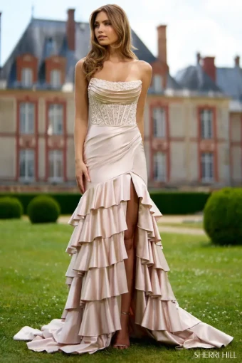 Sherri Hill Style #56930 $2 Champagne thumbnail