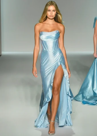 Sherri Hill Style #56992 $3 Light Blue thumbnail