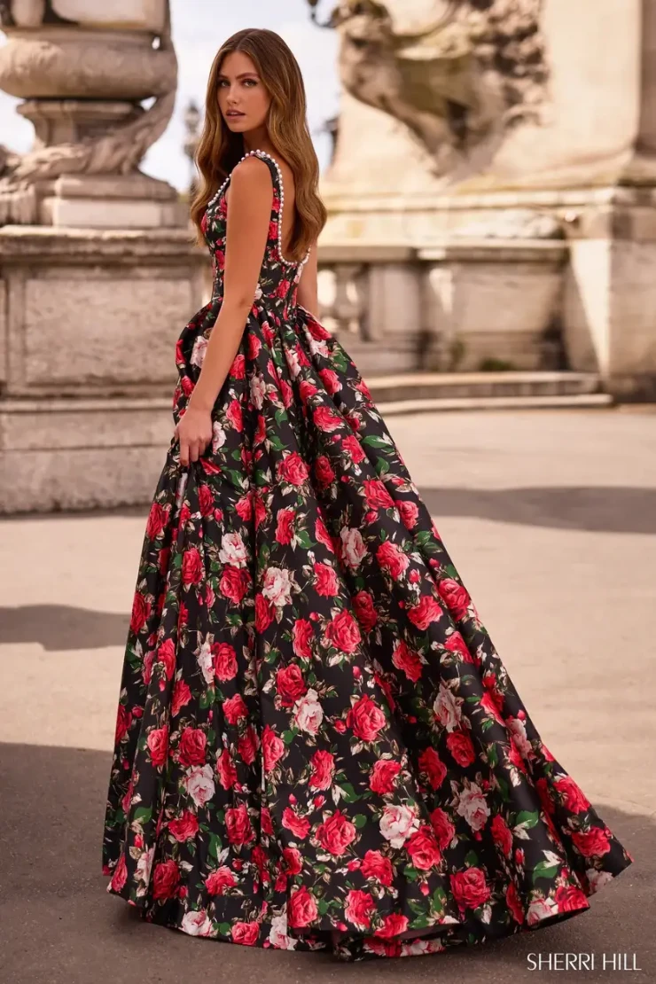 Sherri Hill Style #57725 #1 Black Print picture