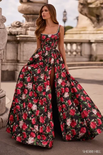 Sherri Hill Style #57725 $0 default Black Print thumbnail