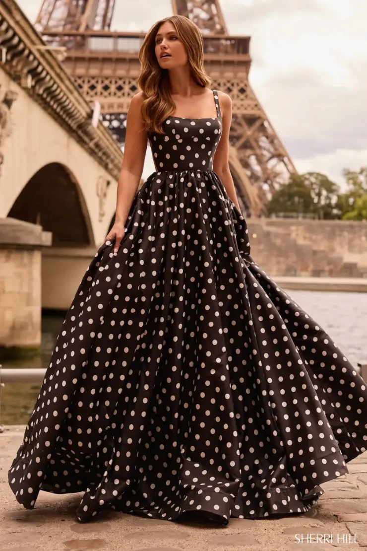 Sherri Hill Style #57787 #0 default Black/White Print picture