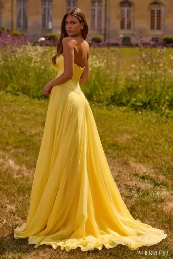 Sherri Hill Style #57810 $4 Light Yellow thumbnail