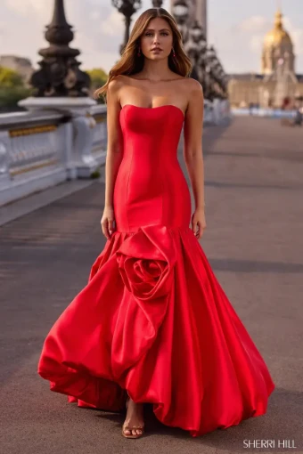 Sherri Hill Style #57845 $2 Red thumbnail