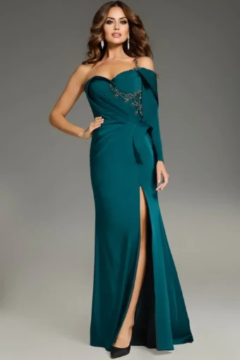 Jovani Style #37566 $3 Dark Green thumbnail