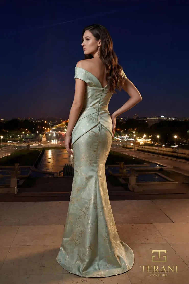 Terani Couture Style #261E6252 #5 Sage/Gold picture
