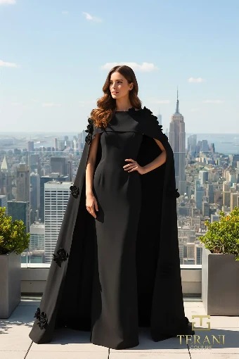 Terani Couture Style #261M6687 $4 Black thumbnail