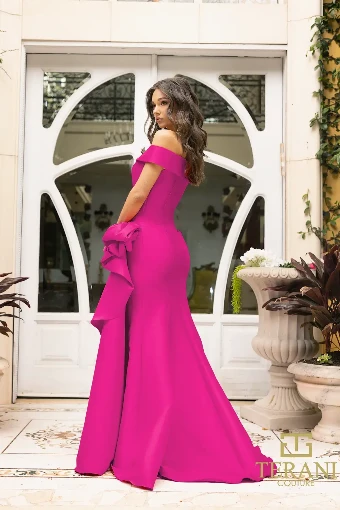Terani Couture Style #242M3335 $3 Fuchsia thumbnail