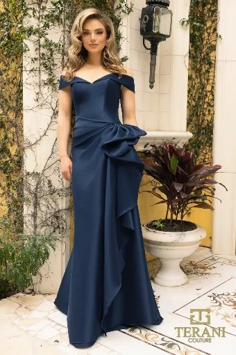 Terani Couture Style #242M3335 $4 Navy thumbnail