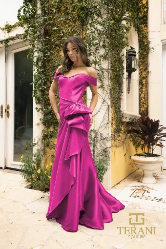 Terani Couture Style #242M3335 $2 Fuchsia thumbnail