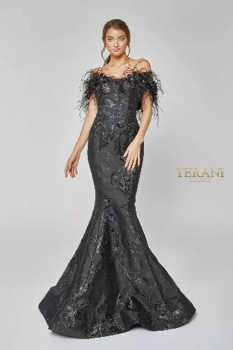 Terani Couture Style #1921E0136 $5 Black thumbnail