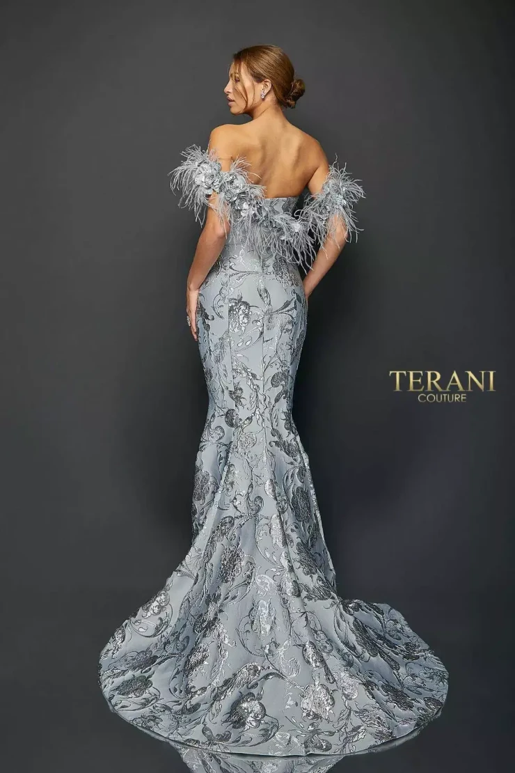 Terani Couture Style #1921E0136 #1 Silver picture