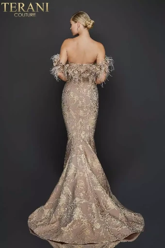 Terani Couture Style #1921E0136 $3 Champagne thumbnail