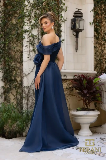 Terani Couture Style #242M3342 $1 Navy thumbnail