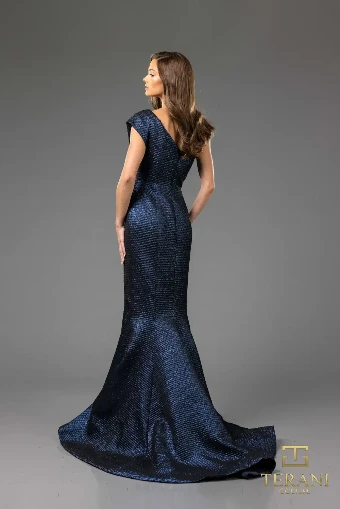 Terani Couture Style #251E4201 $5 Navy thumbnail
