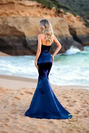 Terani Couture Style #252E5513 $1 Navy thumbnail