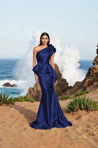Terani Couture Style #252E5546 $6 Navy thumbnail
