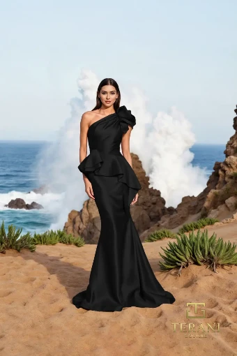 Terani Couture Style #252E5546 $2 Black thumbnail