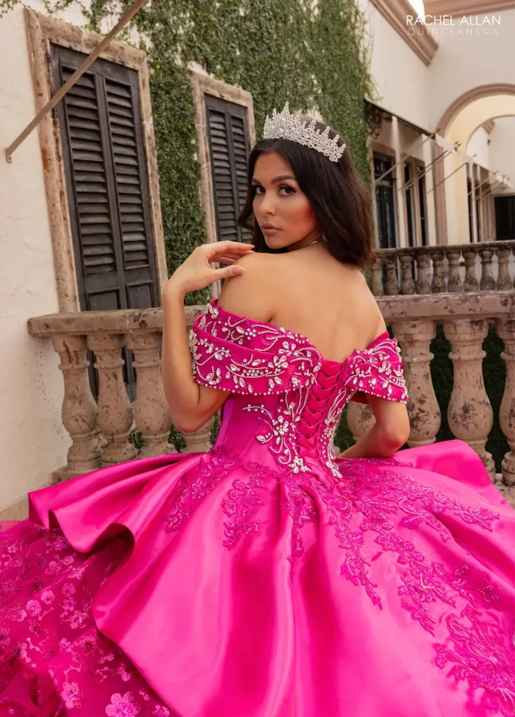 Alianna by Rachel Allan Style #RQ6001 #8 Fuchsia picture