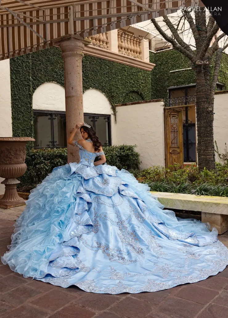 Alianna by Rachel Allan Style #RQ6004 #1 Cloud Blue Silver picture