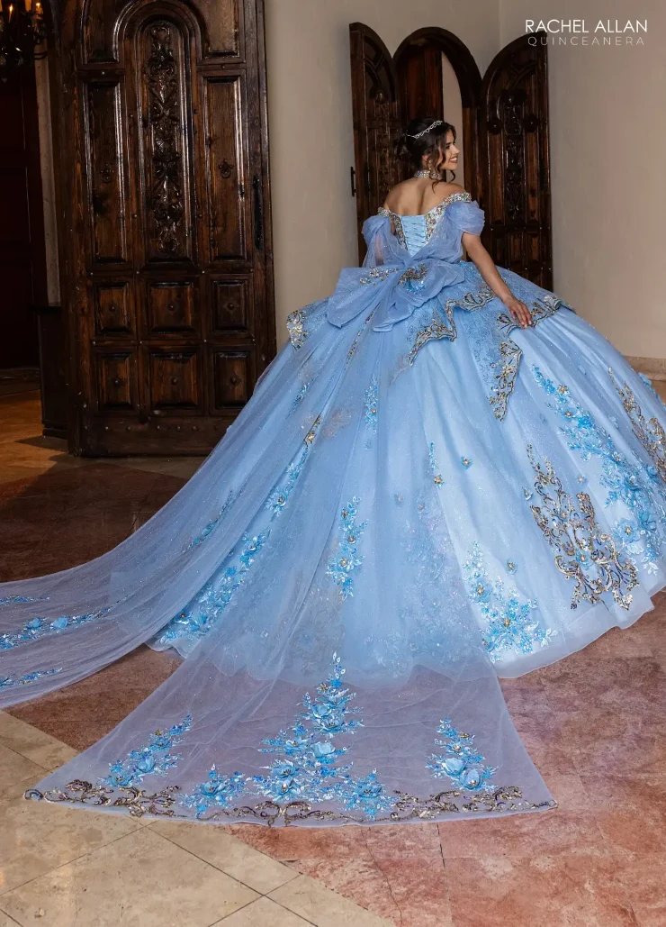 Alianna by Rachel Allan Style #RQ6010 #10 Light Blue Gold picture