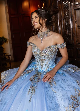 Alianna by Rachel Allan Style #RQ6010 $8 Light Blue Gold thumbnail