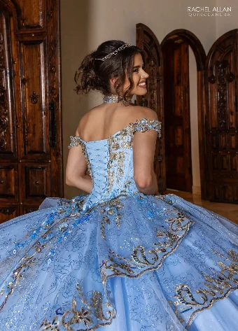 Alianna by Rachel Allan Style #RQ6010 $9 Light Blue Gold thumbnail