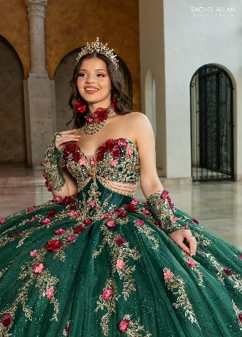 Alianna by Rachel Allan Style #RQ6011 $2 Emerald Multi thumbnail