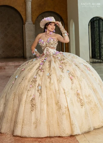 Alianna by Rachel Allan Style #RQ6011 $7 Champagne Multi thumbnail