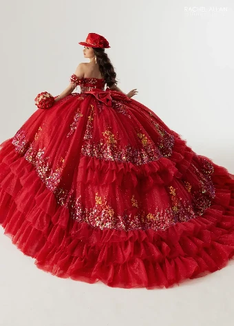 Alianna by Rachel Allan Style #RQ6012 $1 Deep Red thumbnail
