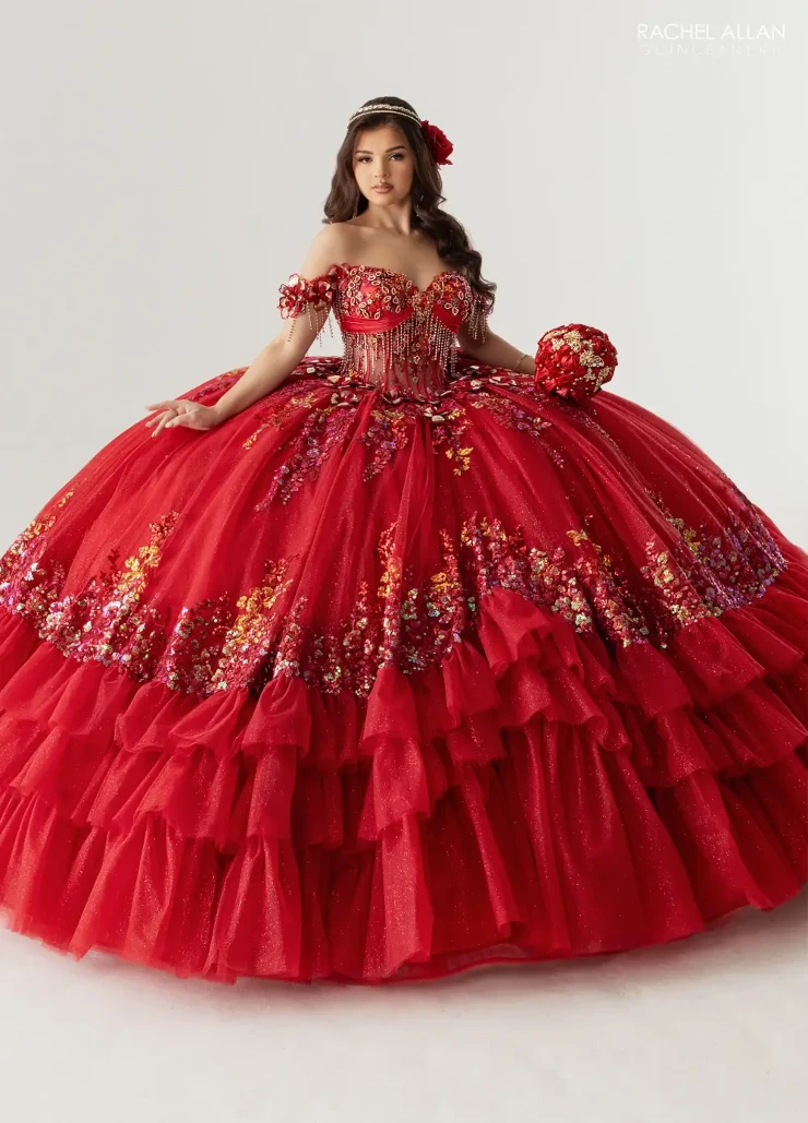 Alianna by Rachel Allan Style #RQ6012 #0 default Deep Red picture