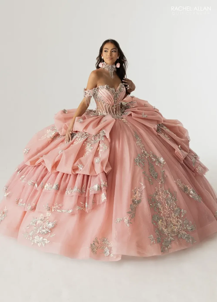 Alianna by Rachel Allan Style #RQ6014 #0 default Rose Pink Silver picture