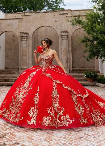 Alianna by Rachel Allan Style #RQ6015 $8 Red Gold thumbnail
