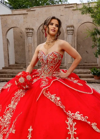 Alianna by Rachel Allan Style #RQ6015 $9 Red Gold thumbnail